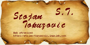 Stojan Topuzović vizit kartica